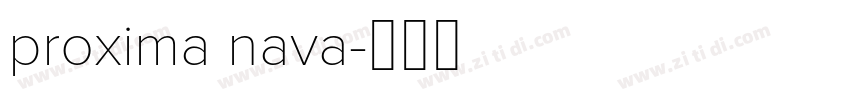 proxima nava字体转换
